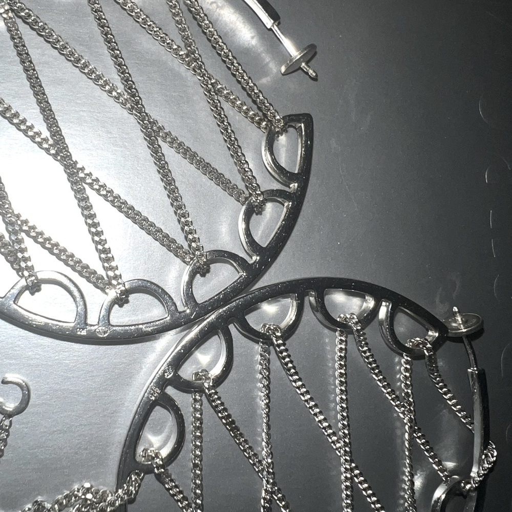 🥰🍡Dior platinum 925 signed limited edition earrings.. - Picture 3 of 9